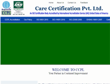 Tablet Screenshot of carecertification.com